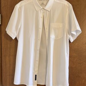 Perry Ellis Classic White Button-Down Shirt